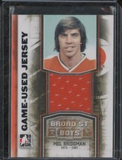 2011-12 In The Game MEL  BRIDGMAN Jersey Relic Broad St Boys Flyers Hockey BIN37
