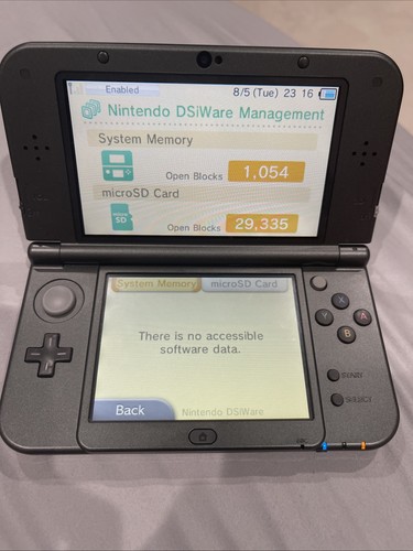 New Nintendo 3DS XL Gray Black Console US Version Top IPS Screen - Picture 3 of 8