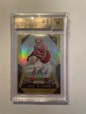 2019 Panini Prizm - Terry McLaruin #353 - Rookie RC GOLD AUTO /10 - BGS 9.5/10