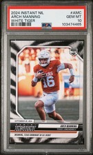 2024 Panini Instant NIL Arch Manning #AMC White Tiger 5/5 RC Rookie PSA 10 Texas