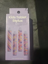 Kids Tablet Stylus Pens 4-Pack–Universal Touch Screen Styluses for iPad / Tablet