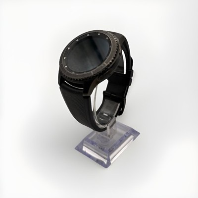 Samsung Gear S3 Frontier 46 mm Steel Case with Black Silicone Band Smart Watch -