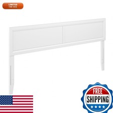 AFI Sophia Adjustable Modern King Wood Headboard White
