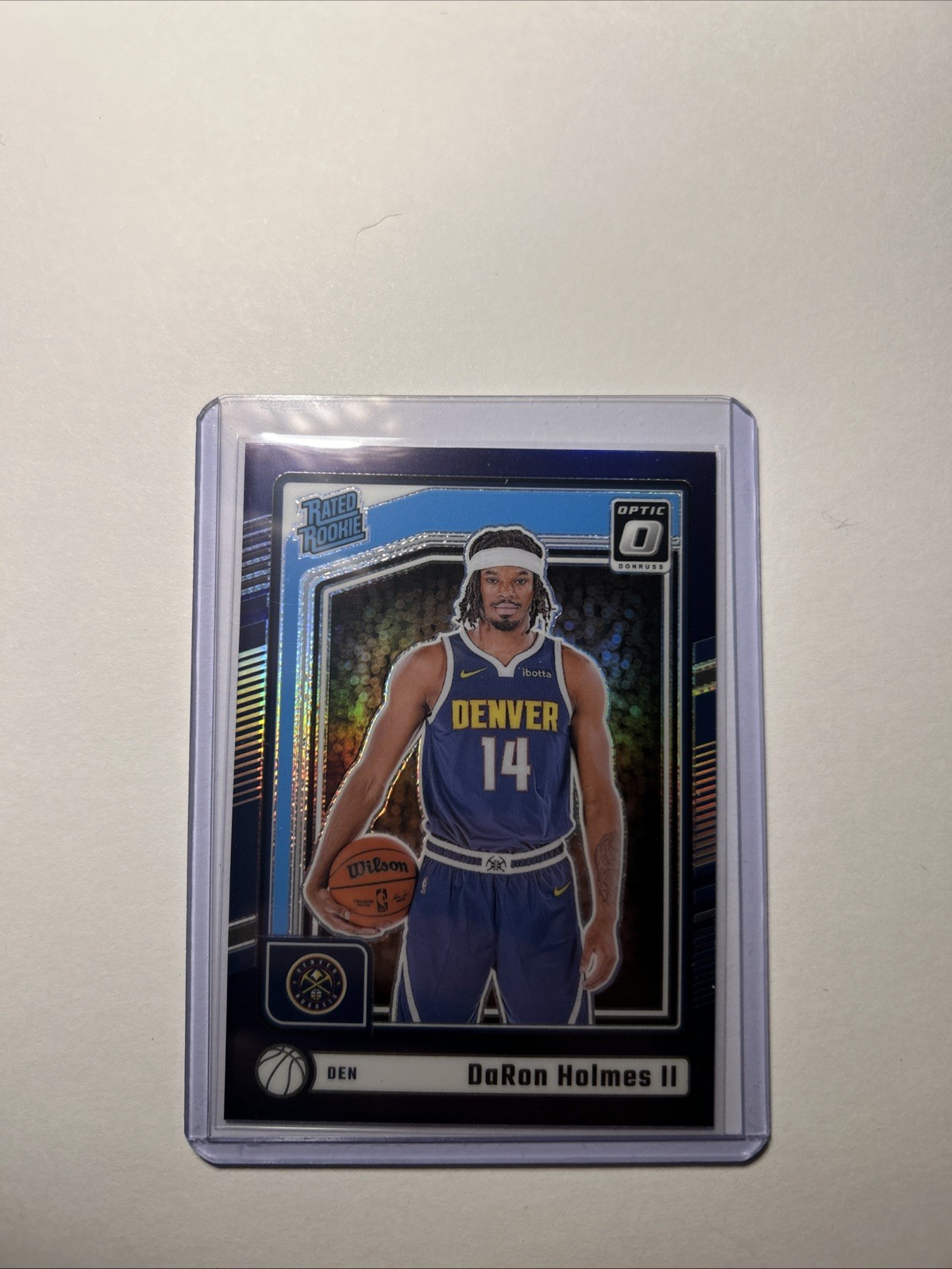 2024-25 Donruss Optic DaRon Holmes II Rated Rookie Purple RC #262 Nuggets