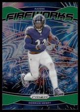 2024 Panini Prizm - Fireworks Derrick Henry #10 Green Prizm for