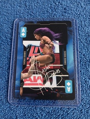 Sasha Banks Card WWE Evolution Divas Playing Card Wrestling Card 