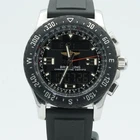 Breitling Airwolf Menu2019s Steel Quartz Watch A78364 Vintage Black