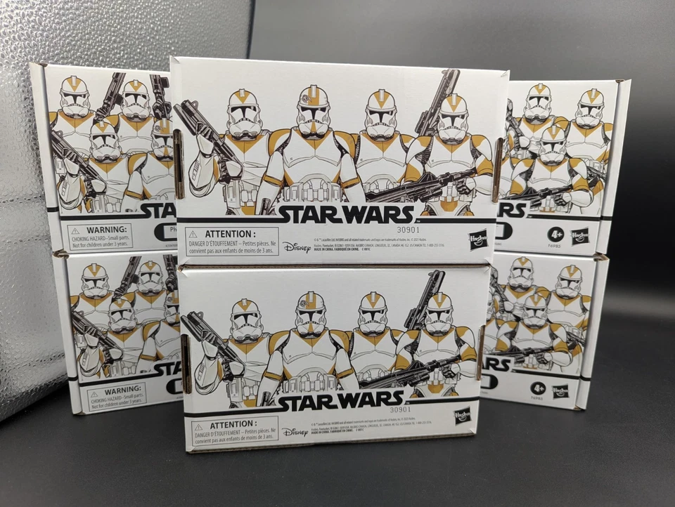 1x Star Wars Vintage Collection Phase II Clone Trooper 212th 4pc Figures NEW - Image 2 of 2