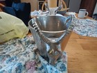 solid brass Champagne cooler with 6" Ibex GOATS handles- rings like A bell — photo 2