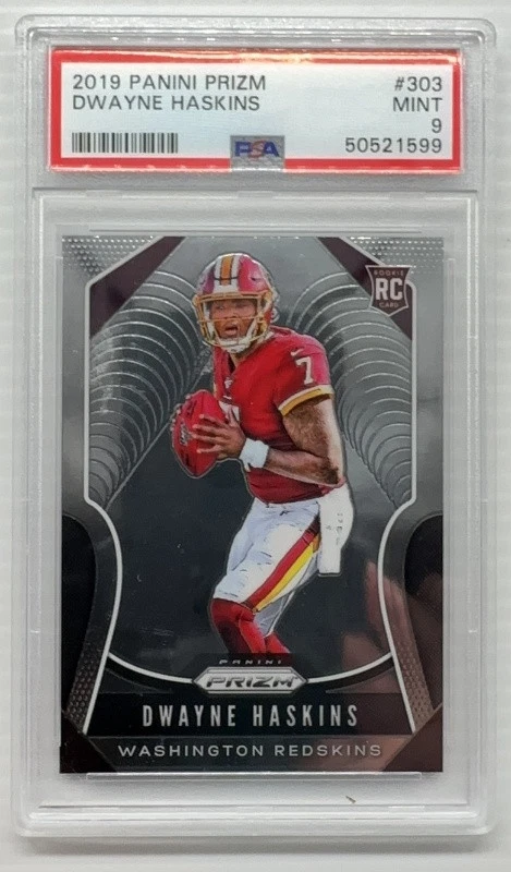 Dwayne Haskins trading card