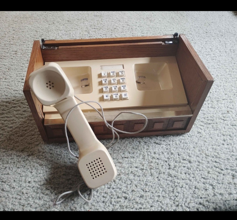 Mid-Century Wooden Concealed Telephone – Western Electric