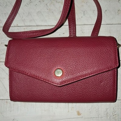 Stella And Max Red Wallet Crossbody Leather