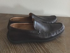 Flag Ltd Mens Loafers Driving Shoes Soft Black Nappa Glove Leather 9 M