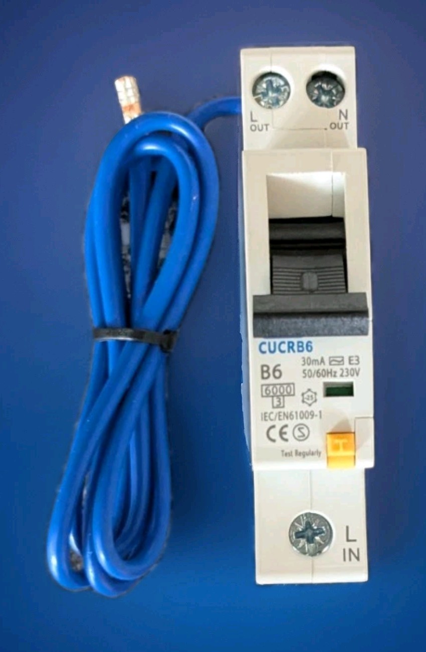 BG BRITISH GENERAL COMPACT RCBO TYPE AC, B CURVE, 6A CUCRB6