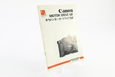 Canon Motor Drive MF Instructions Manual Guide Book #G733