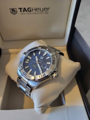 TAG Heuer Aquaracer WAY2012.BA0927 Calibre 5 Automatic Blue Dial Gebraucht 300m