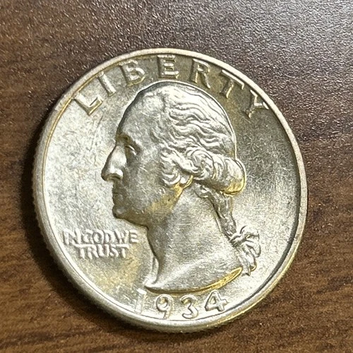 1934 Washington Silver Quarter Choice BU Uncirculated