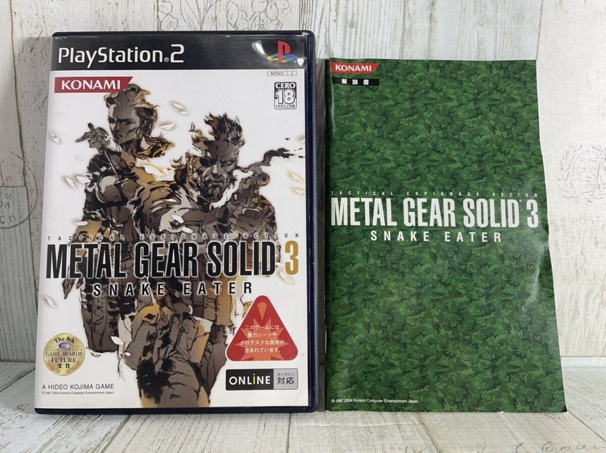 Jogo Metal gear solid snake eater ps2