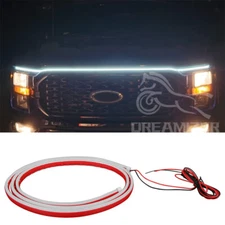 71" Start Up Dynamic Scan LED DRL Hood Light Strip For Ford F150 03-23 F250 F350