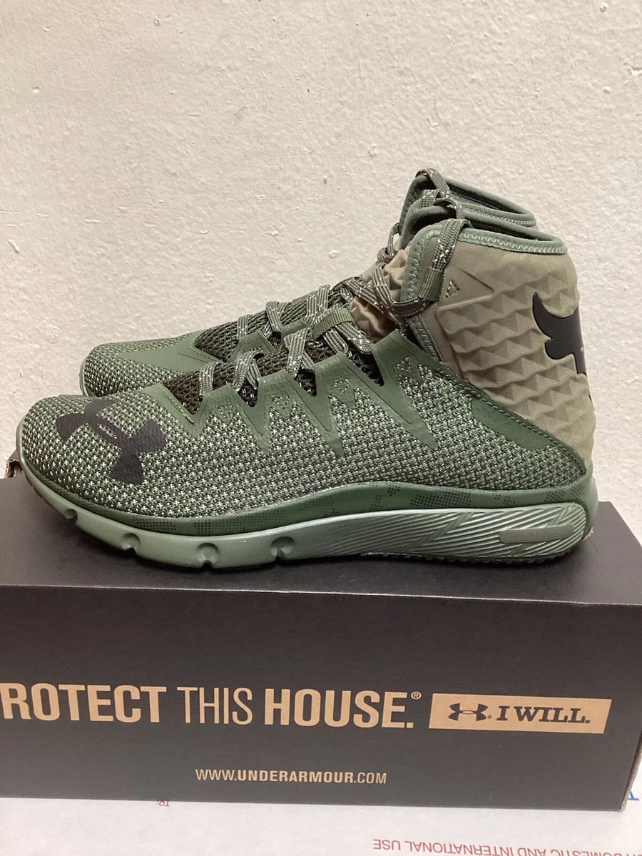 UNDER ARMOUR UA PROJECT ROCK DELTA DNA GREEN SNEAKERS SHOSE SIZE 7  (3020175-300)