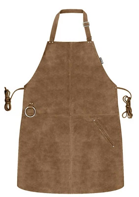 Riparo Leather Apron for Men Women Kitchen BBQ Butchers Grilling Cooking Barista