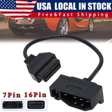 For Ford Engine Repair Tool 7 Pin OBD1 to OBD2 Cable Adapter Code Reader Scanner