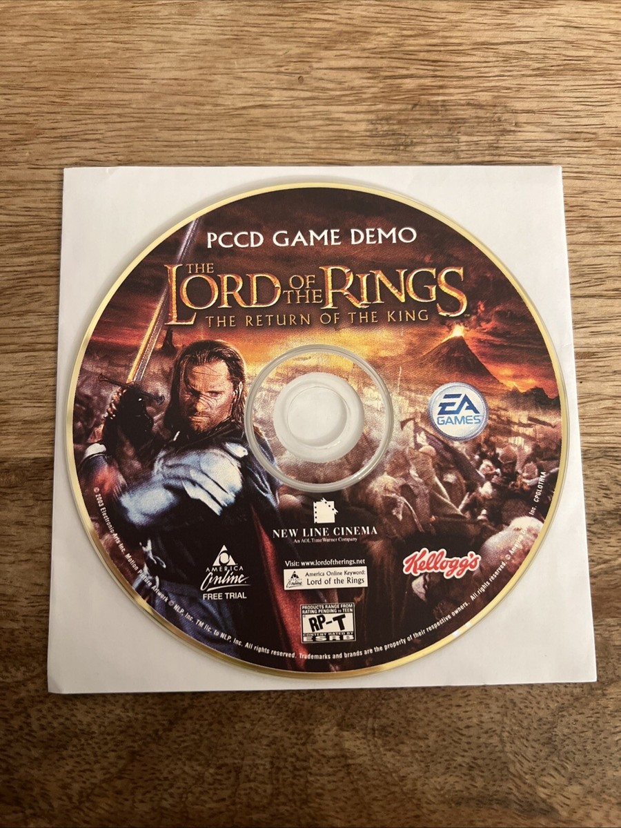 The Lord Of The Rings The Return Of The King Video Game Pc Cd-ROM