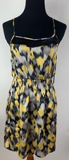 Forever 21 XXI Dress Size Small Yellow Black Cheetah Sundress Sleeveless