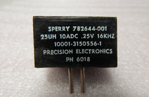 PN# 782644-001, 3150556-1, 6018 - SPERRY - REACTOR (25UH,10ADC,.25V,16KHZ) - Picture 2 of 3