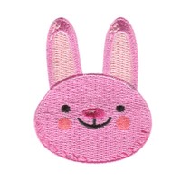 Hase Kopf Tier - AufnäHer, BüGelbild, AufbüGler, GrößE: 5,1 X 6,3 Cm