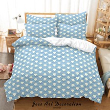 3D Geometric Ellipse Line Blue Quilt Cover Set Duvet Cover Bedding Pillowcases