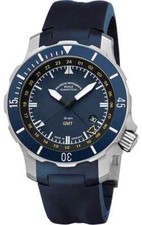 Mühle Glashütte Herrenuhr Titan Seebataillon GMT 30 bar wasserdicht Faltschließe