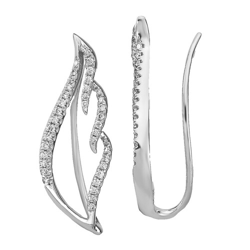 Kenivira Gold Spiral Threader Earrings For Women - Trendy Dangle Earrings, Gift Ready In Jewelry Box - View #3