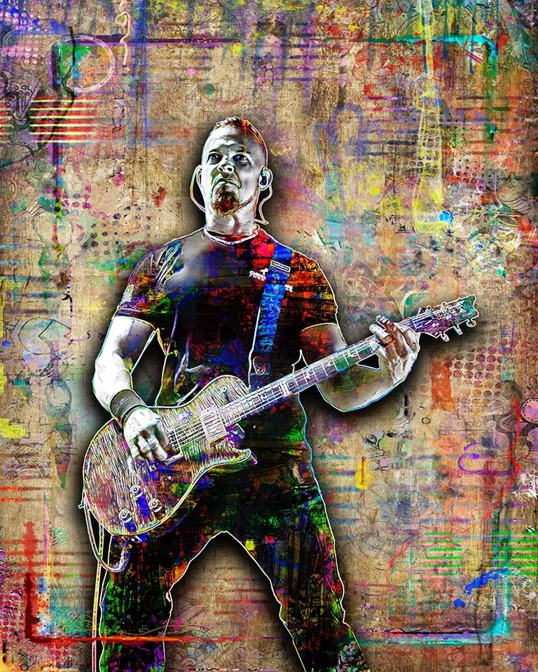 Mark Tremont Poster, Mark Tremonti Creed and Alter Bridge Pop Art Free Ship US - Image 3 of 4