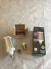 Feit 300-Watt Corn Cob E26 w/ E39 Adapter Hi Lumen HID Utility LED Bulb 5000K