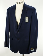 HART SCHAFFNER MARX Navy HERRINGBONE Loro Piana Cashmere Sport Coat 43 LONG NWT