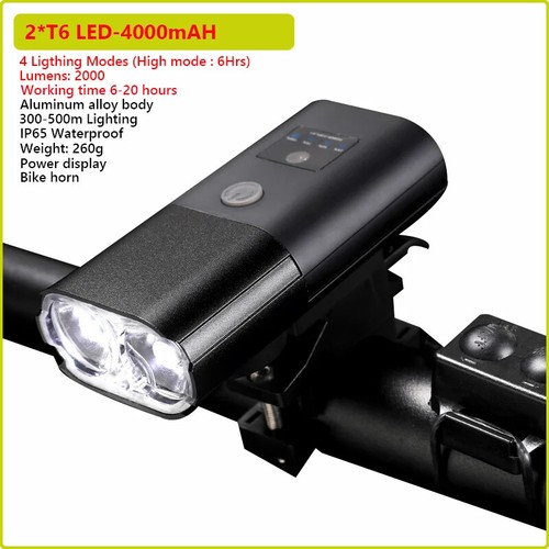 12 LED 50000LM Luce Bicicletta Ultra Luminosa USB Ricaricabile LED Faro Bici - Foto 8 di 14