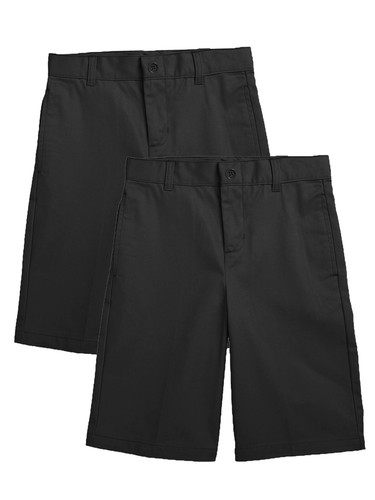Boy's Stretch Slim Fit School Uniform Twill Shorts Summer Color (2 Pack) (4-20) - Picture 5 of 28