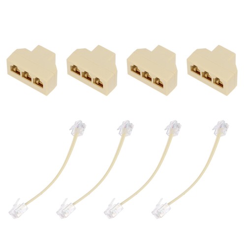4 Pcs Telefonleitungsschalterbox Telefonanschluss Telefon-Splitter - Zdjęcie 5 z 12