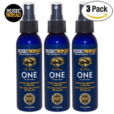 3-PACK Music Nomad MN130 The Piano ONE -All in 1 Cleaner for Gloss Pianos