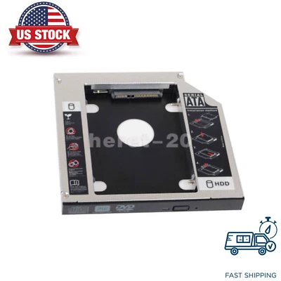 SATA 2nd HDD SSD Hard Drive Caddy for 12.7mm Universal CD / DVD-ROM Optical Bay