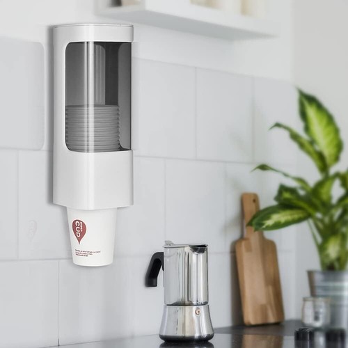 Cup Dispenser Wall Mounted Bathroom Cup Holder, 3oz-5oz Disposable Paper Cup ... - Picture 6 of 11