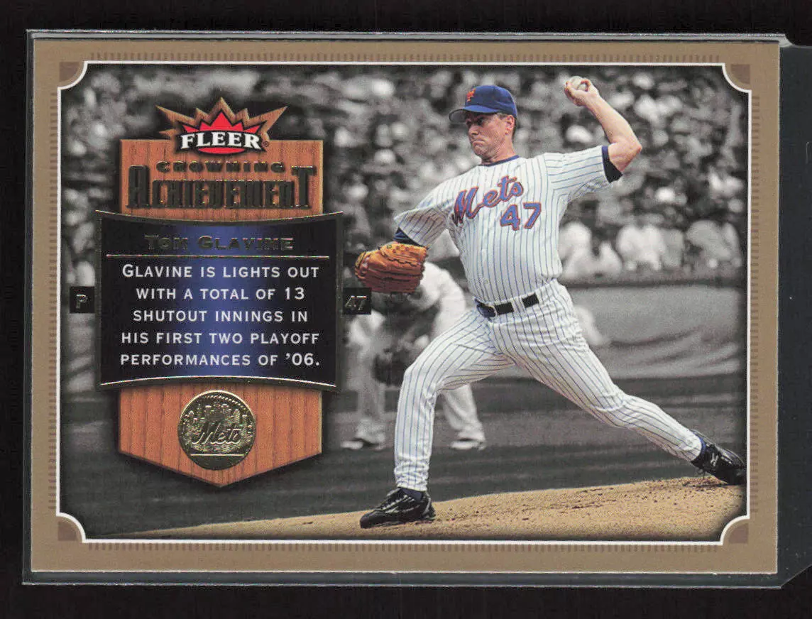 Tom Glavine trading card