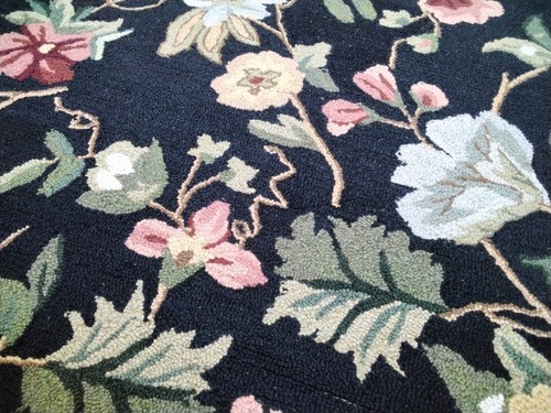 BLACK 7'-6" X 9'-6" Oval Back Stain Rug, Reduced Price 1172759010 HK311A-8OV - Picture 3 of 4