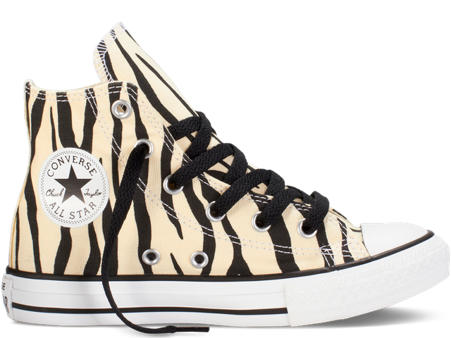 Converse Chuck Taylor Hi Top Creature Zebra Shoe Youth/Big Kids 4-5 NEW 642875F | eBay