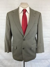 Brooks Brothers USA Men's Beige Blazer 42S 595 Two Button Vintage