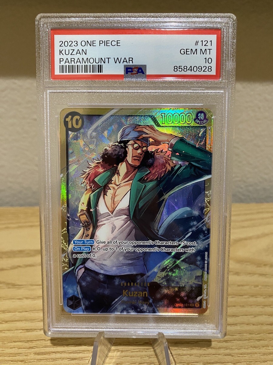 2022 ONE PIECE ENGLISH PARAMOUNT WAR KUZAN OP02-121 PSA 10 2022 ONE PIECE ENGLISH PARAMOUNT WAR KUZAN OP02-121 PSA 10