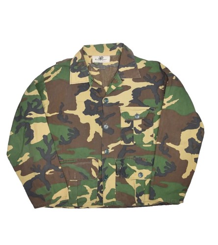 Men's Woodland BDU Coat, 60/40 Cotton/Polyester, Large Regular