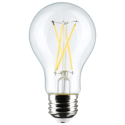 4 Pack Satco S12465 LED Filament 8W 60W A19 Medium E26 Clear 5000K Natural Light - Picture 3 of 12