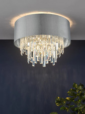 NEW DAR LIGHTING HALLE CRYSTAL TIERED PENDANT LIGHT NEW BOXED HAL5439 RRP �306